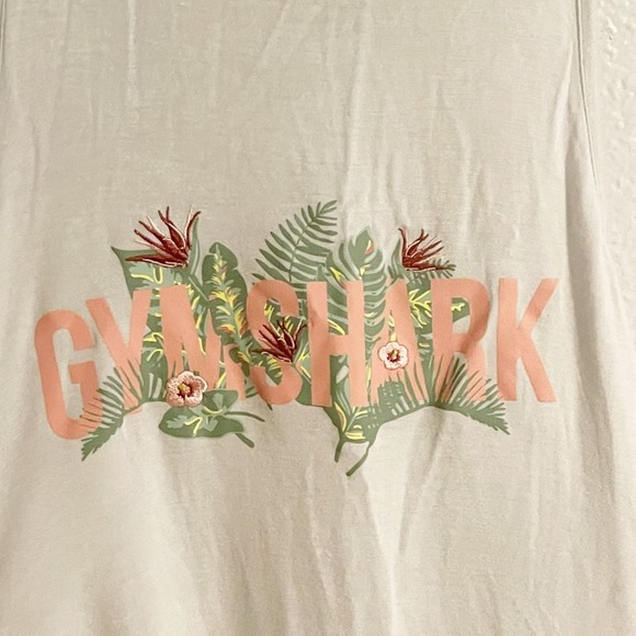 GYMSHARK Women's White Longline Sleeveless Split Slit Back Tank Top Size XS - Picture 5 of 8